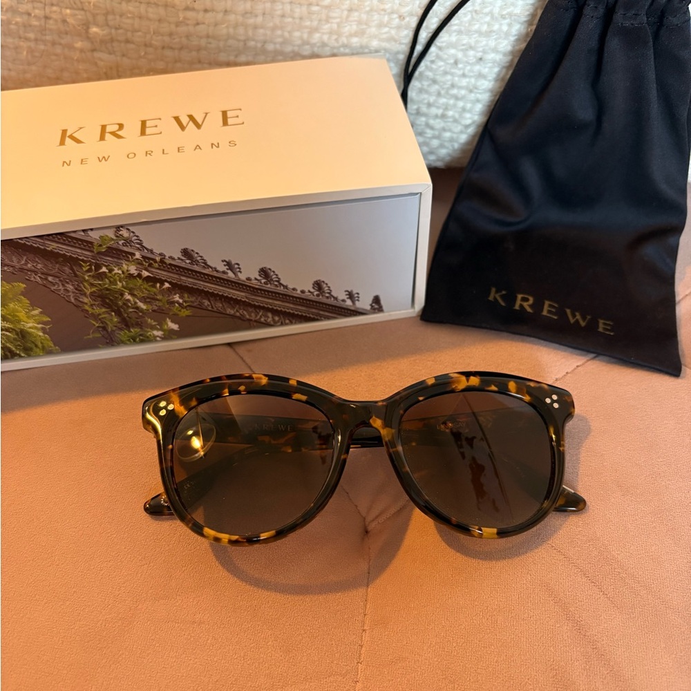KREWE Lindsay Amber Sunglasses